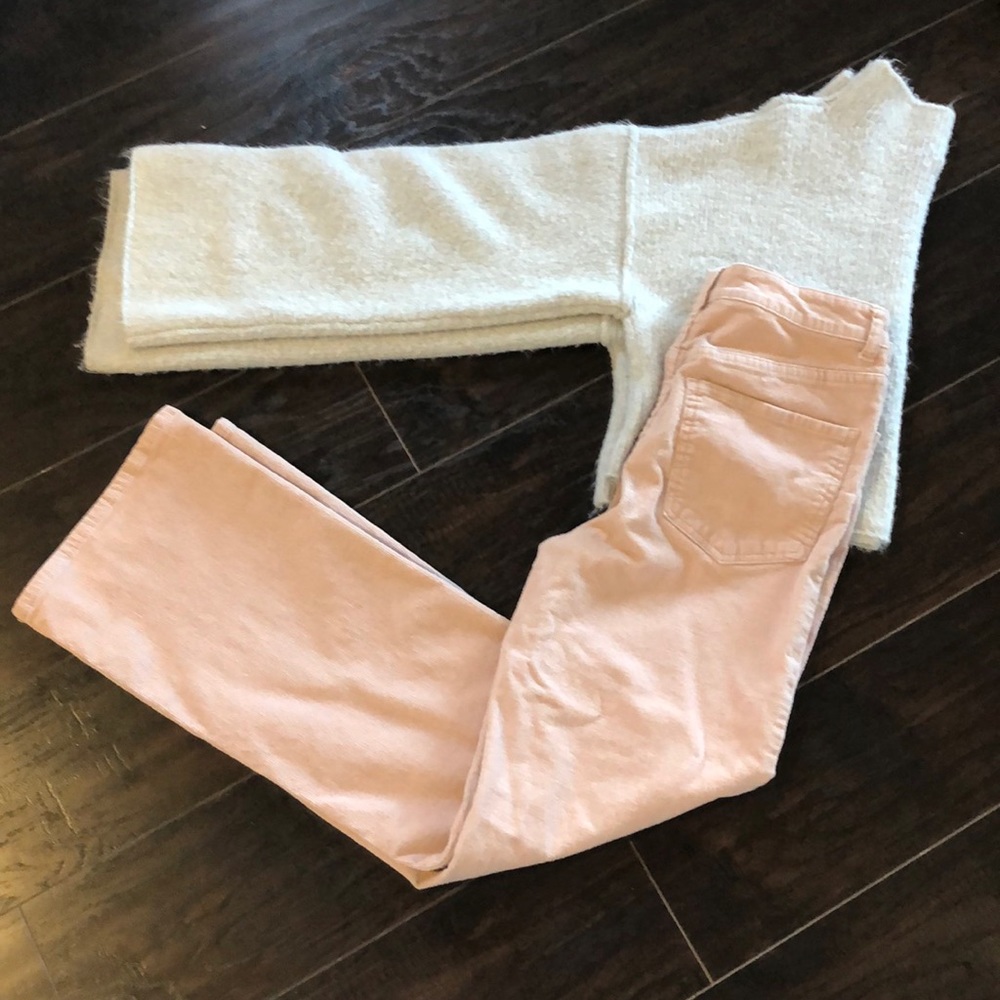 Forever 21 light pink, straight legged cords